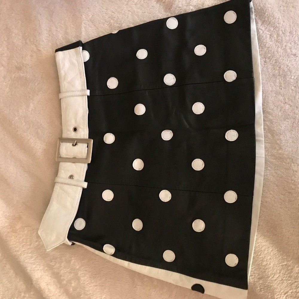 Jeremy Scott polka dot mini skirt